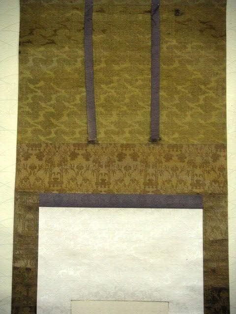 ♥掛軸　大正時代　皇后陛下　つづれ織り　大正天皇　人物　掛け軸　骨董品