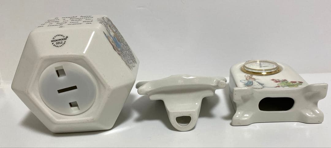 ウェッジウッドピーターラビット 貯金箱 写真立て 置時計 旧刻印 イギリス製