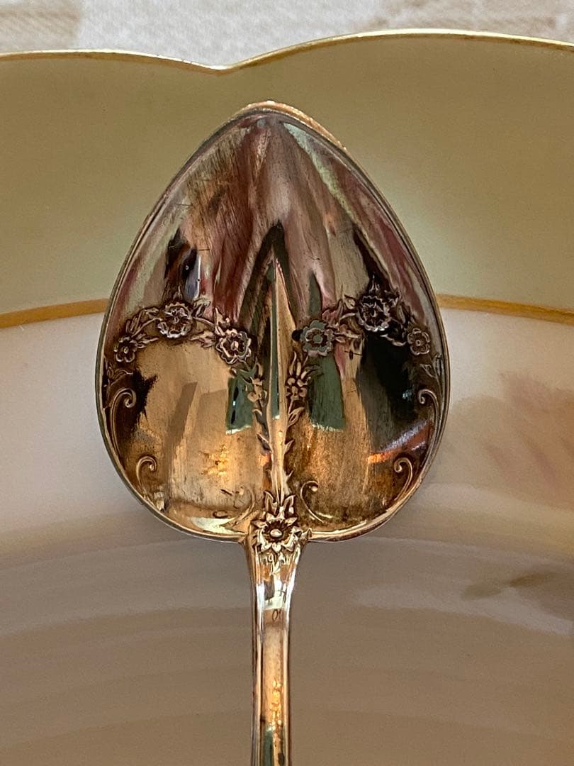 【米国】純銀 スターリングシルバー／スプーン ３本