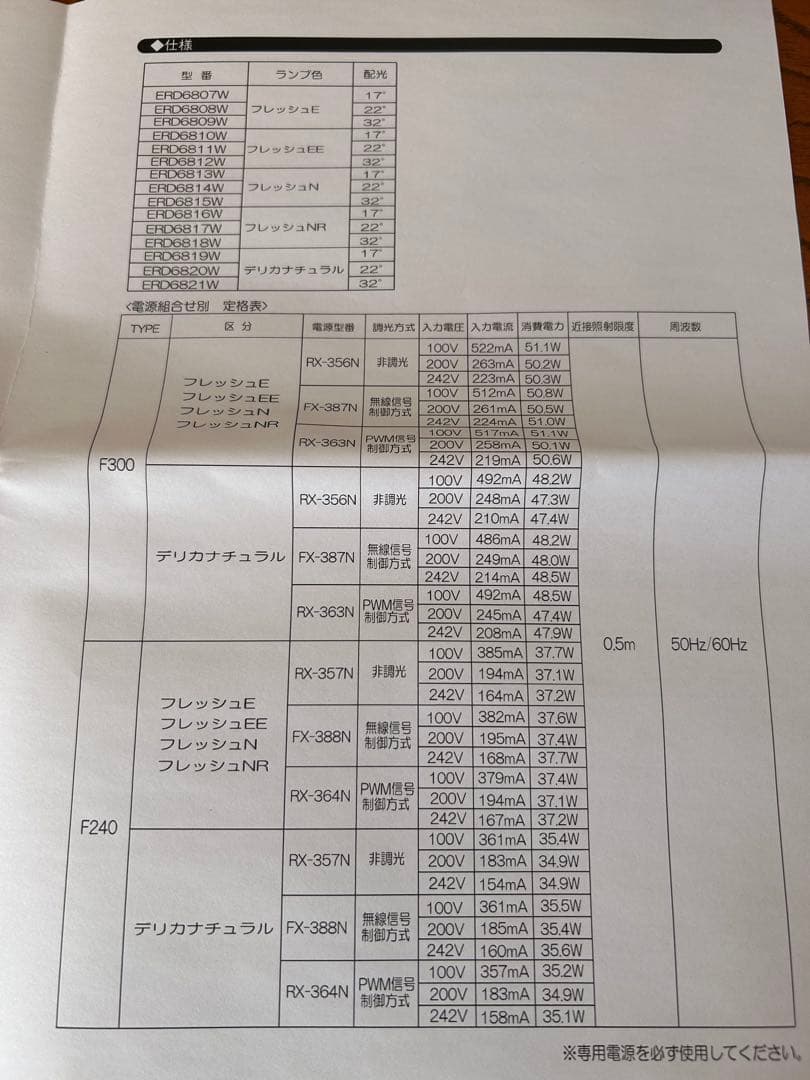 遠藤照明　ERD6814W 2個とRX357N 2個のセット