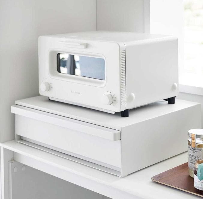 tower ツーウェイ キッチン家電下引き出し&スライドテーブル 幅45cm