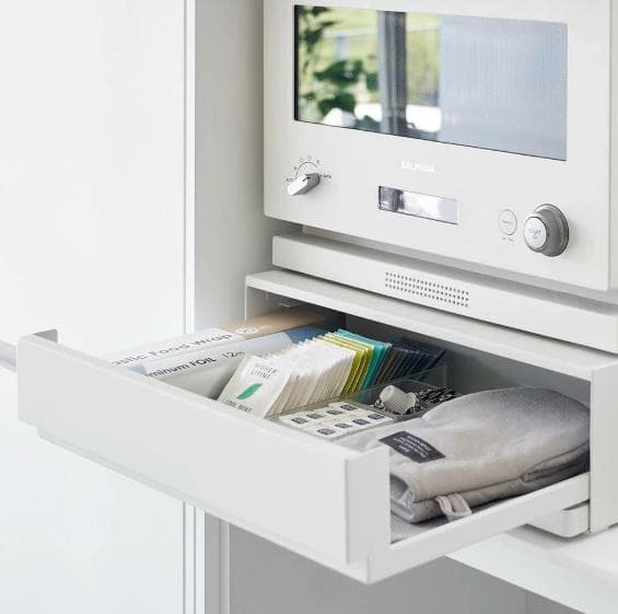 tower ツーウェイ キッチン家電下引き出し&スライドテーブル 幅45cm