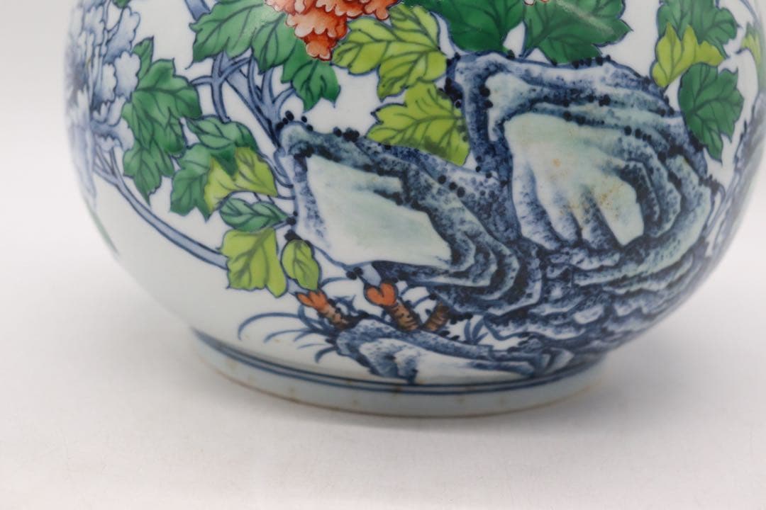 中国 とう彩 花卉紋蒜頭瓶 乾隆年製銘 送料込み250510 - メルカリ