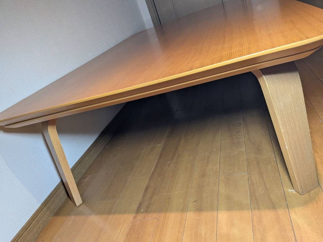 《送料込》無印 長方形こたつ 曲木脚フラットヒーター タモ材 暖房器具MUJI