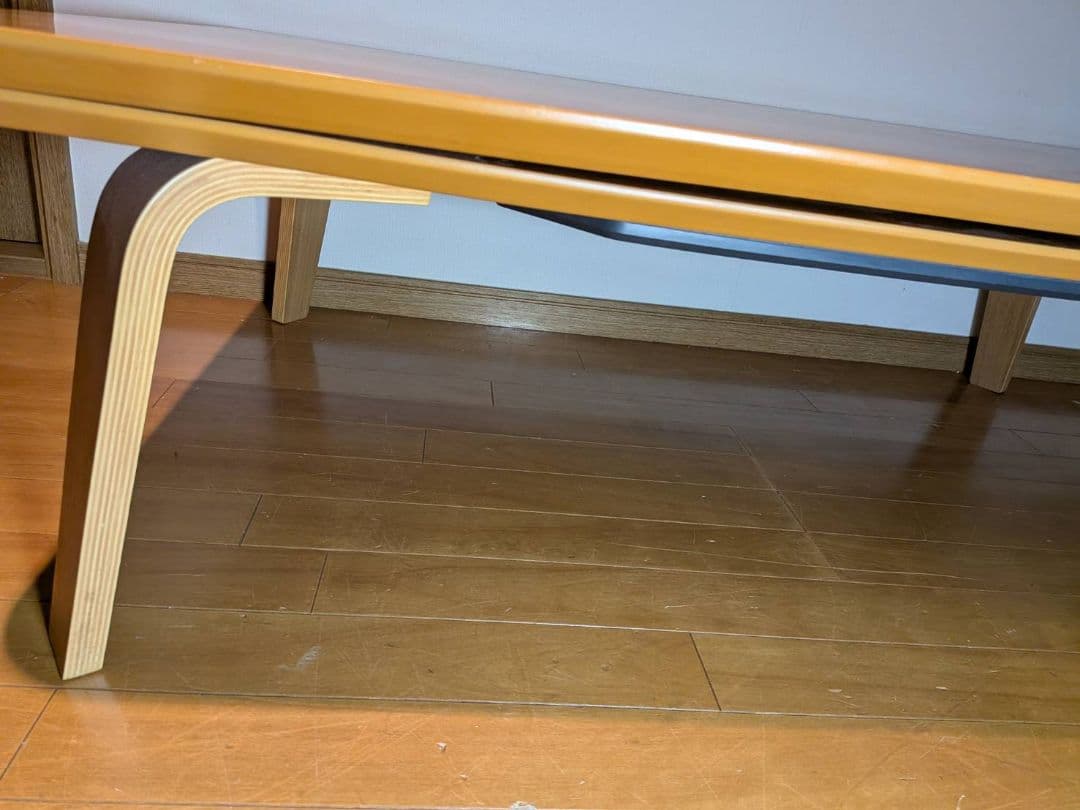 《送料込》無印 長方形こたつ 曲木脚フラットヒーター タモ材 暖房器具MUJI