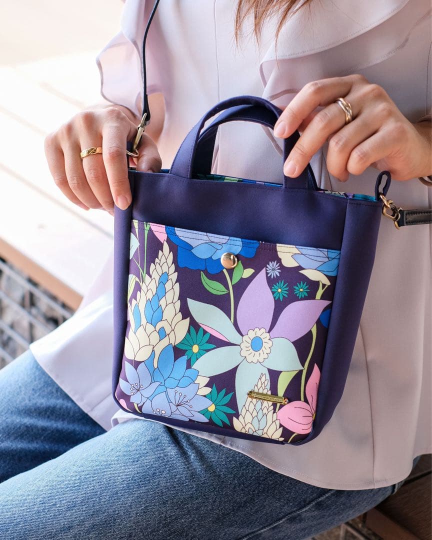 2wayミニバッグ(横濱スカーフ/flower)