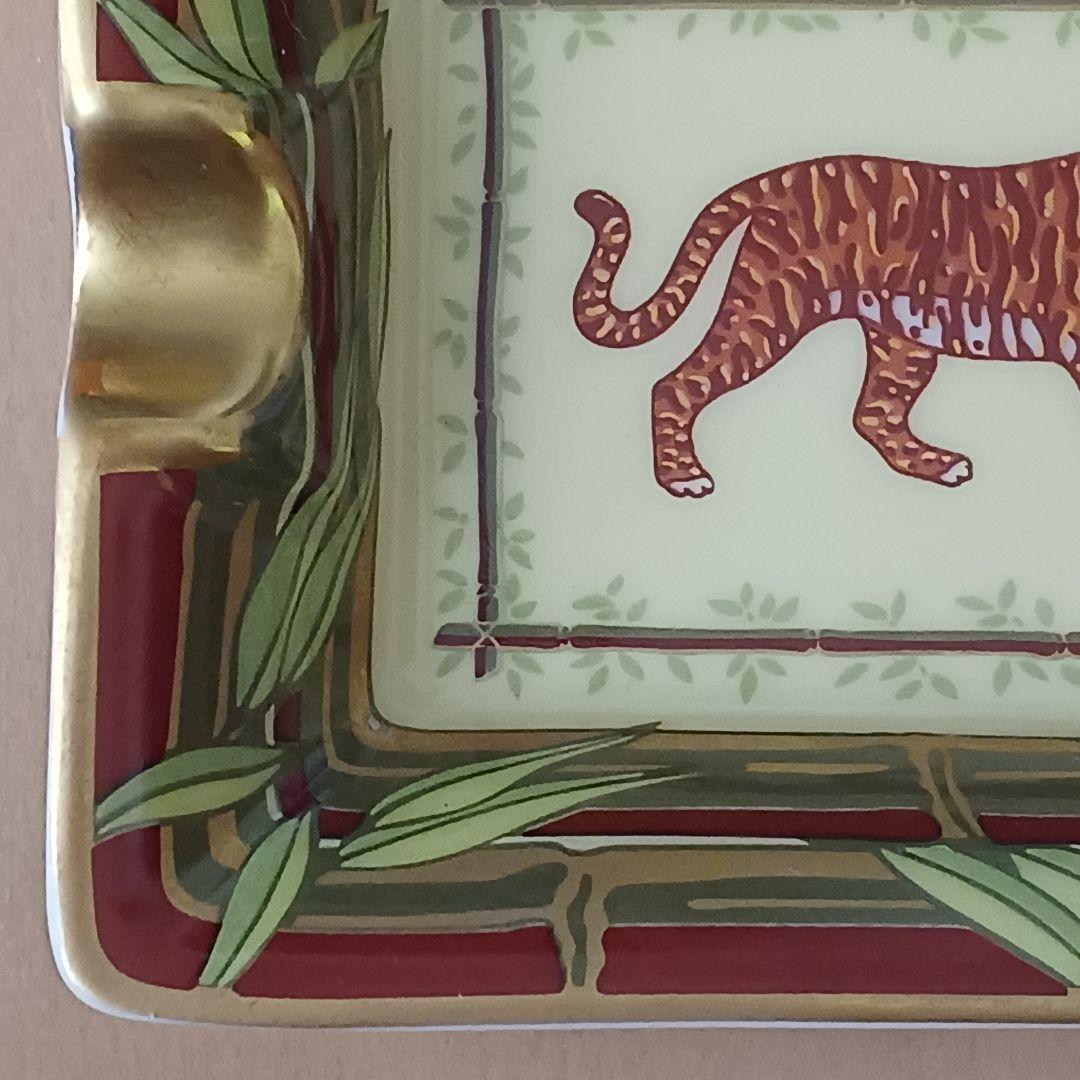 未使用 HERMES エルメス 灰皿 アッシュトレイ 動物 トラ 小物入れ