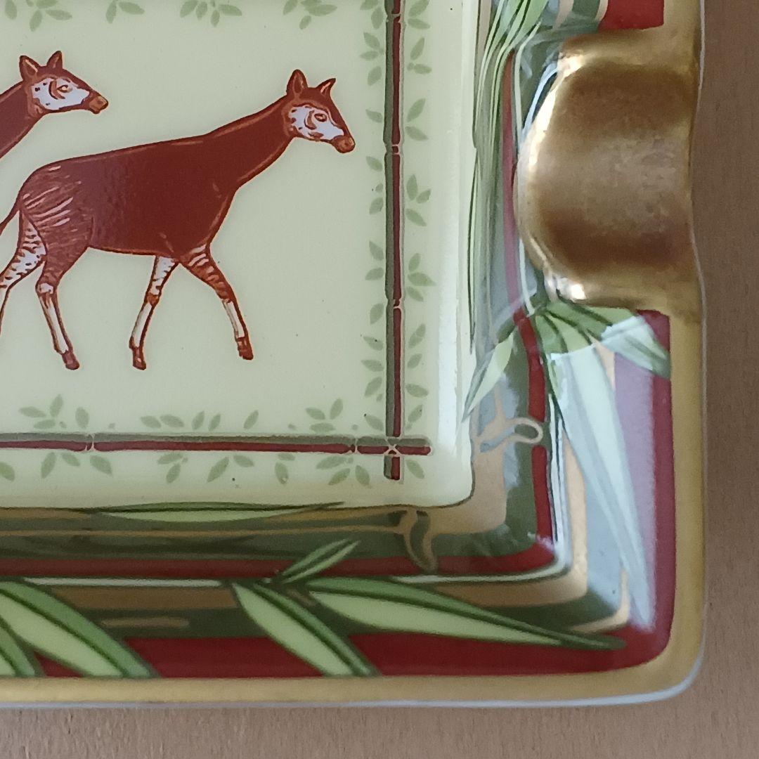 未使用 HERMES エルメス 灰皿 アッシュトレイ 動物 トラ 小物入れ