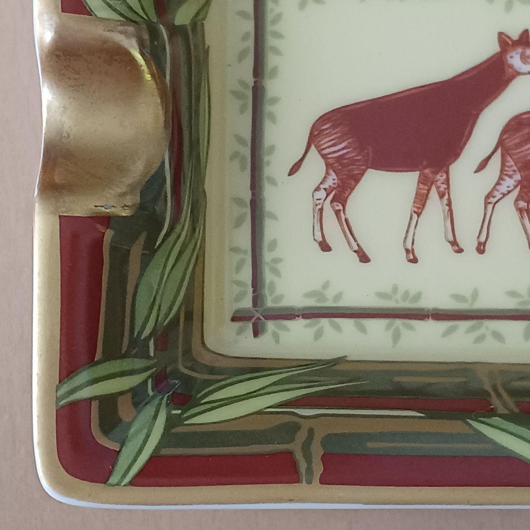 未使用 HERMES エルメス 灰皿 アッシュトレイ 動物 トラ 小物入れ