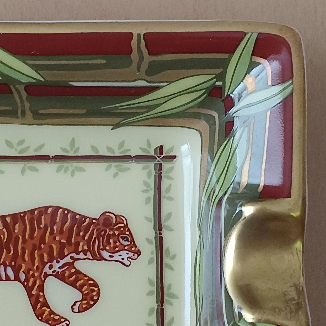 未使用 HERMES エルメス 灰皿 アッシュトレイ 動物 トラ 小物入れ