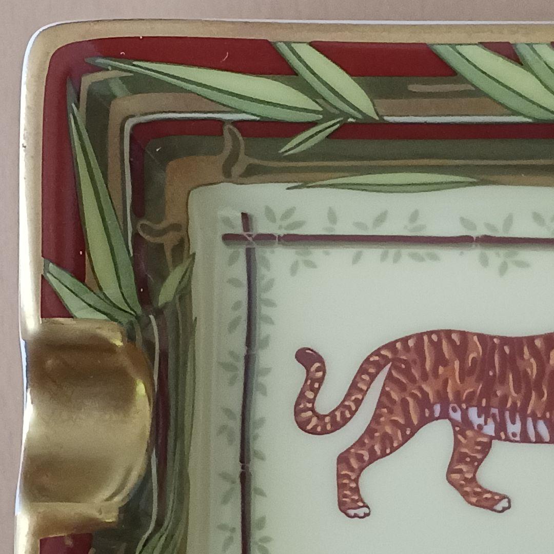 未使用 HERMES エルメス 灰皿 アッシュトレイ 動物 トラ 小物入れ