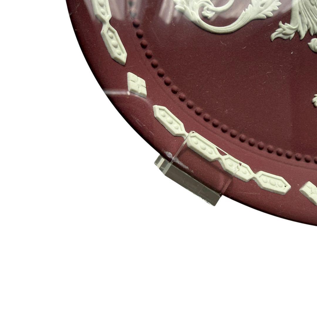 【希少/額装品】ウェッジウッド クリムゾン ジャスパー プレート 1910年代