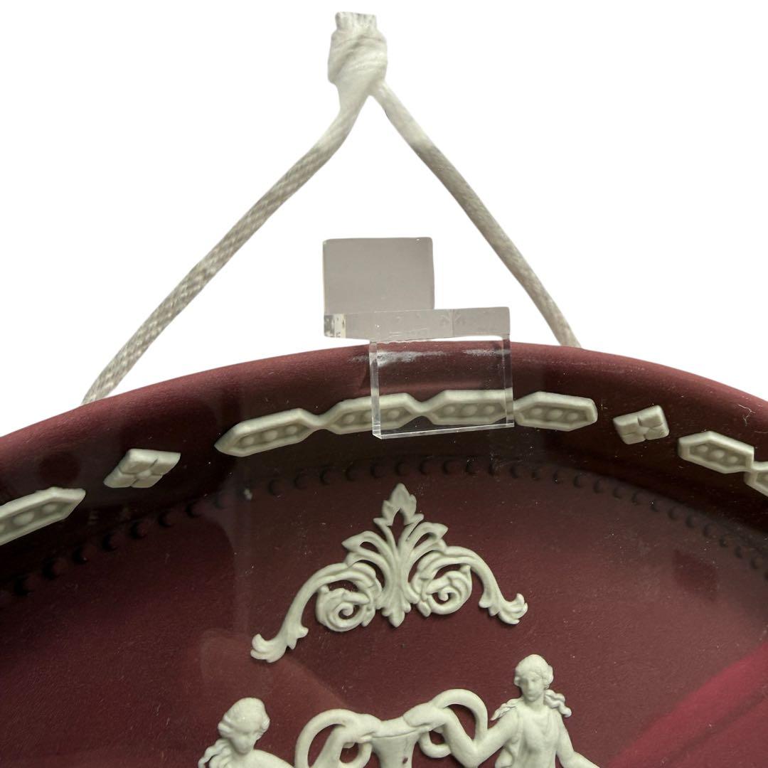 【希少/額装品】ウェッジウッド クリムゾン ジャスパー プレート 1910年代