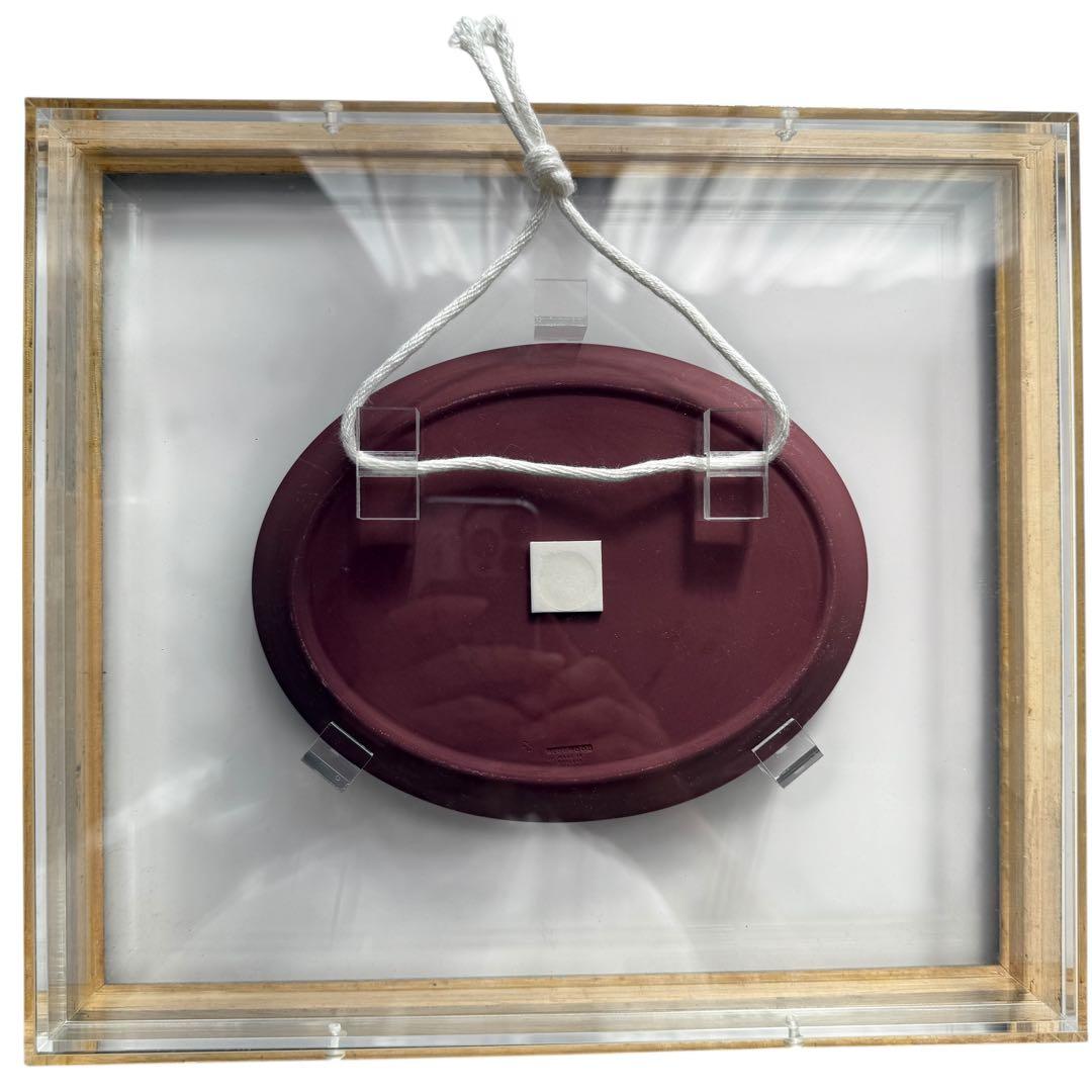 【希少/額装品】ウェッジウッド クリムゾン ジャスパー プレート 1910年代