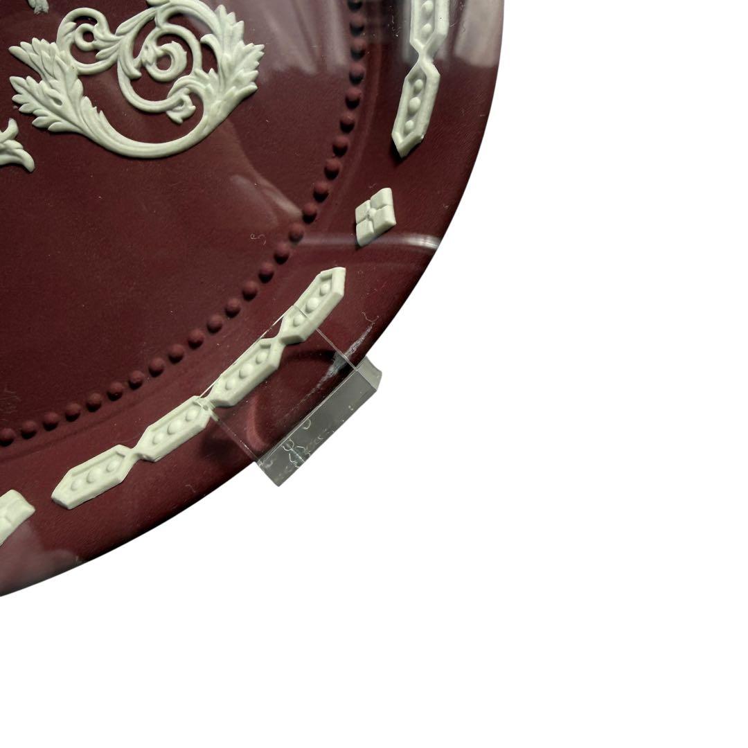 【希少/額装品】ウェッジウッド クリムゾン ジャスパー プレート 1910年代