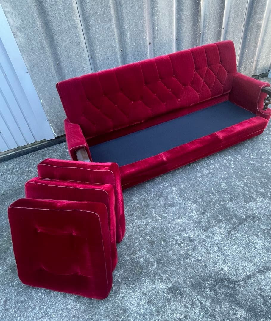 モリシゲ家具/MORISHIGE/オリーブ印/高級家具/3Pソファ/アームソファ