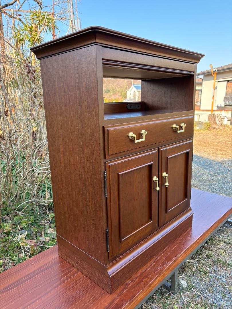 maruni マルニ　地中海シリーズ　TEL/FAX台 電話台　高級家具