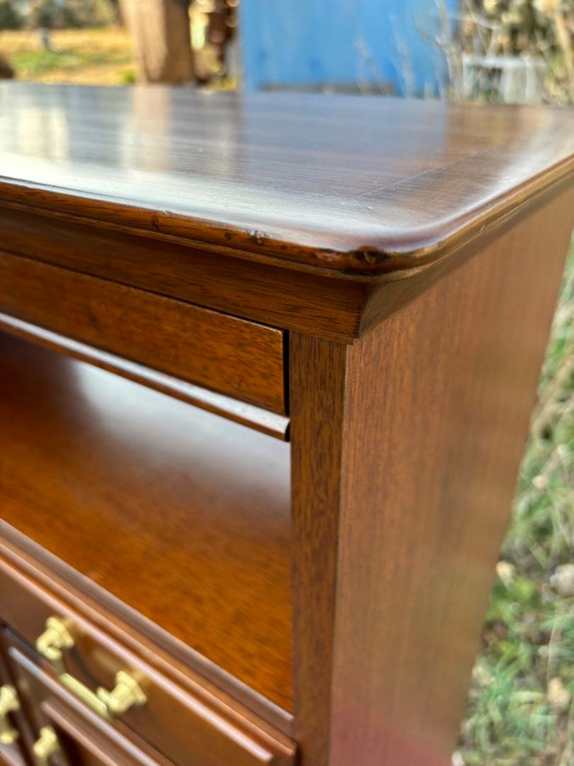 maruni マルニ　地中海シリーズ　TEL/FAX台 電話台　高級家具