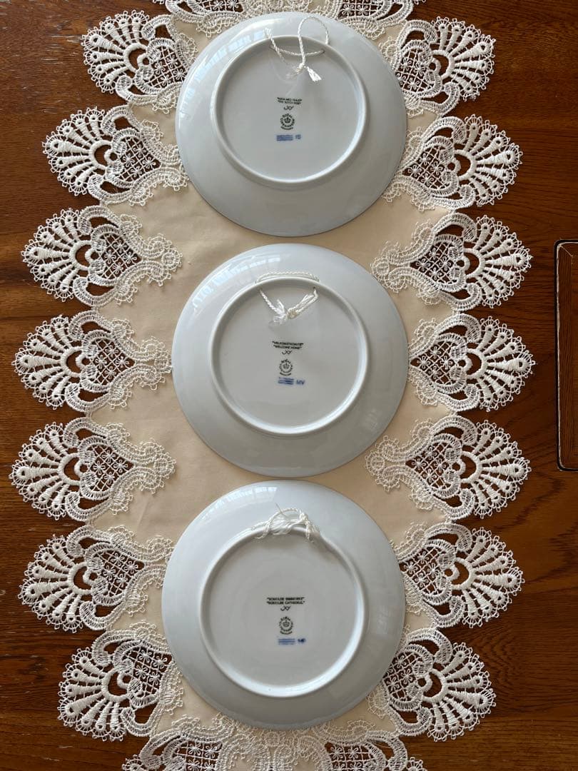 お値下げ【希少1995年含む】☆ ロイヤルコペンハーゲン　イヤープレート12枚☆