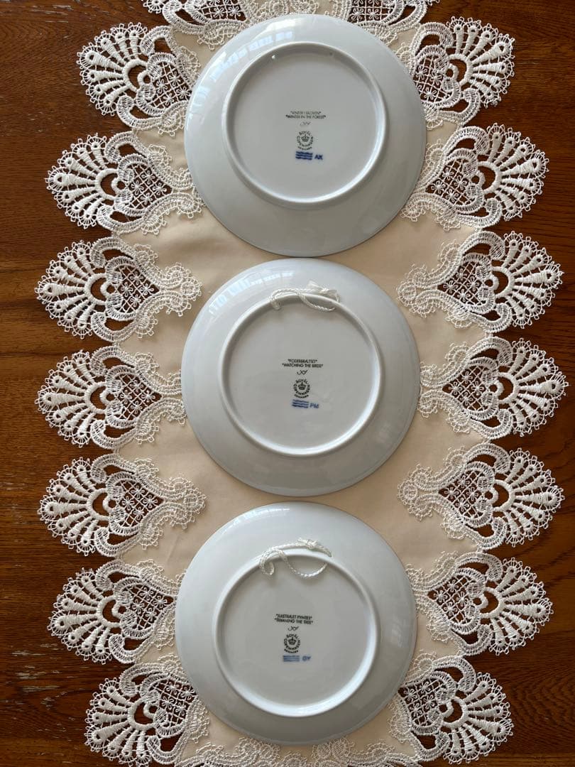 お値下げ【希少1995年含む】☆ ロイヤルコペンハーゲン　イヤープレート12枚☆