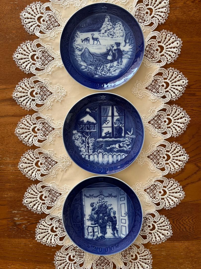 お値下げ【希少1995年含む】☆ ロイヤルコペンハーゲン　イヤープレート12枚☆