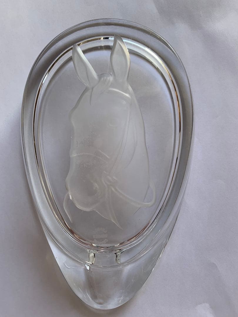 フランスSEVRES  セーブル　クリスタル　馬の灰皿　飾り皿