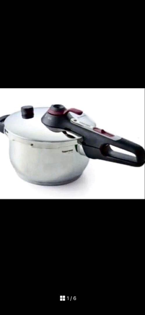 新品ドイツ製Tupperware 圧力鍋4.5L 22cmすのこ三脚無