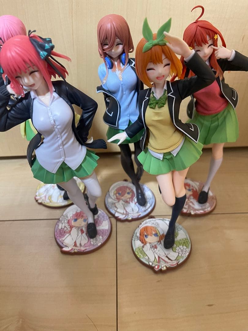 五等分の花嫁　タイクレ限定　フィギュア　５人　おまけ