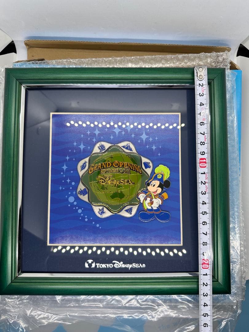 《希少》TDS 東京ディズニーシー 2001グランドオープン記念ピンバッジ 額装