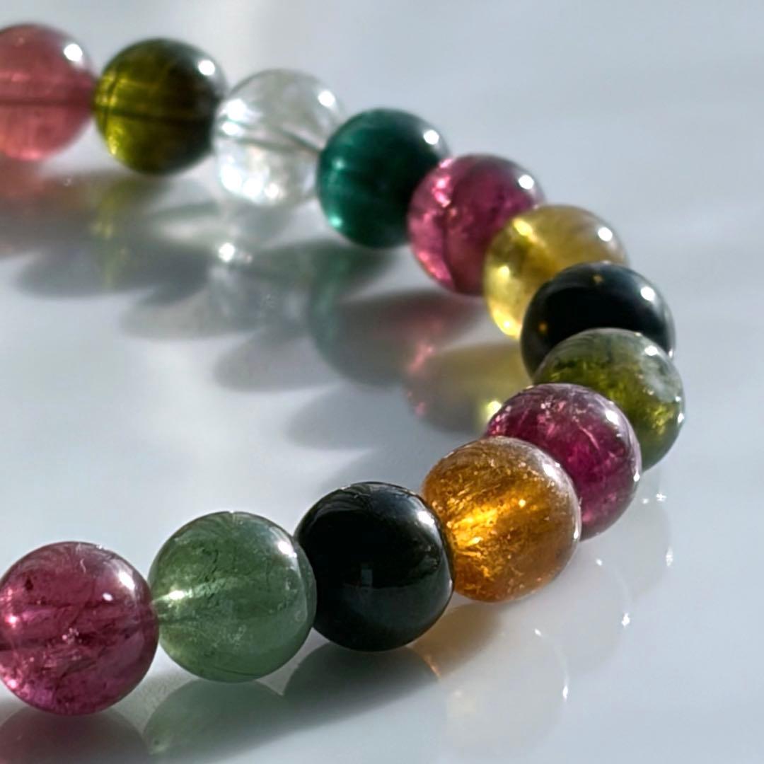 濃厚高品質✨ブラジル産パーティカラートルマリンブレスレット
