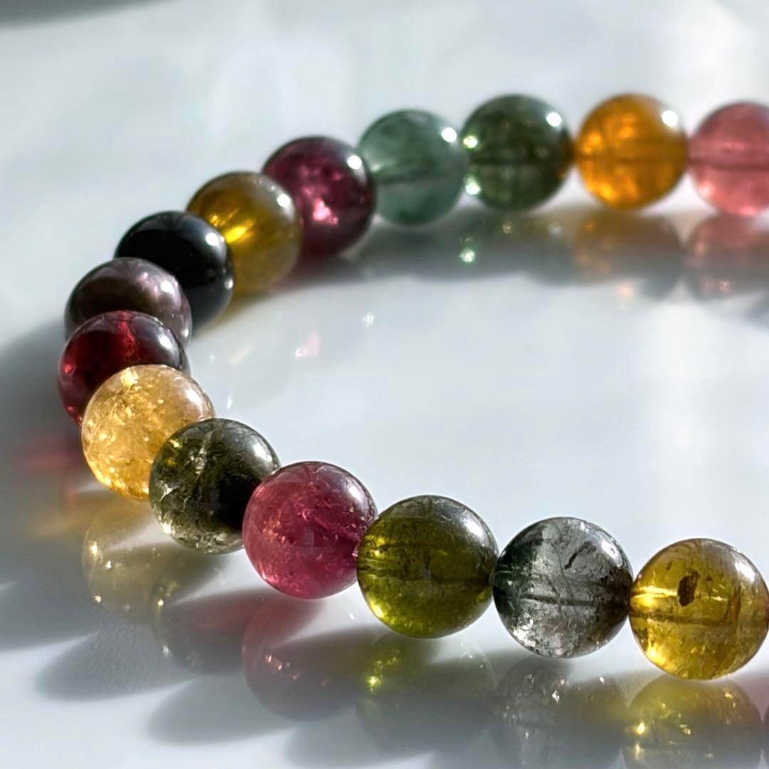 濃厚高品質✨ブラジル産パーティカラートルマリンブレスレット
