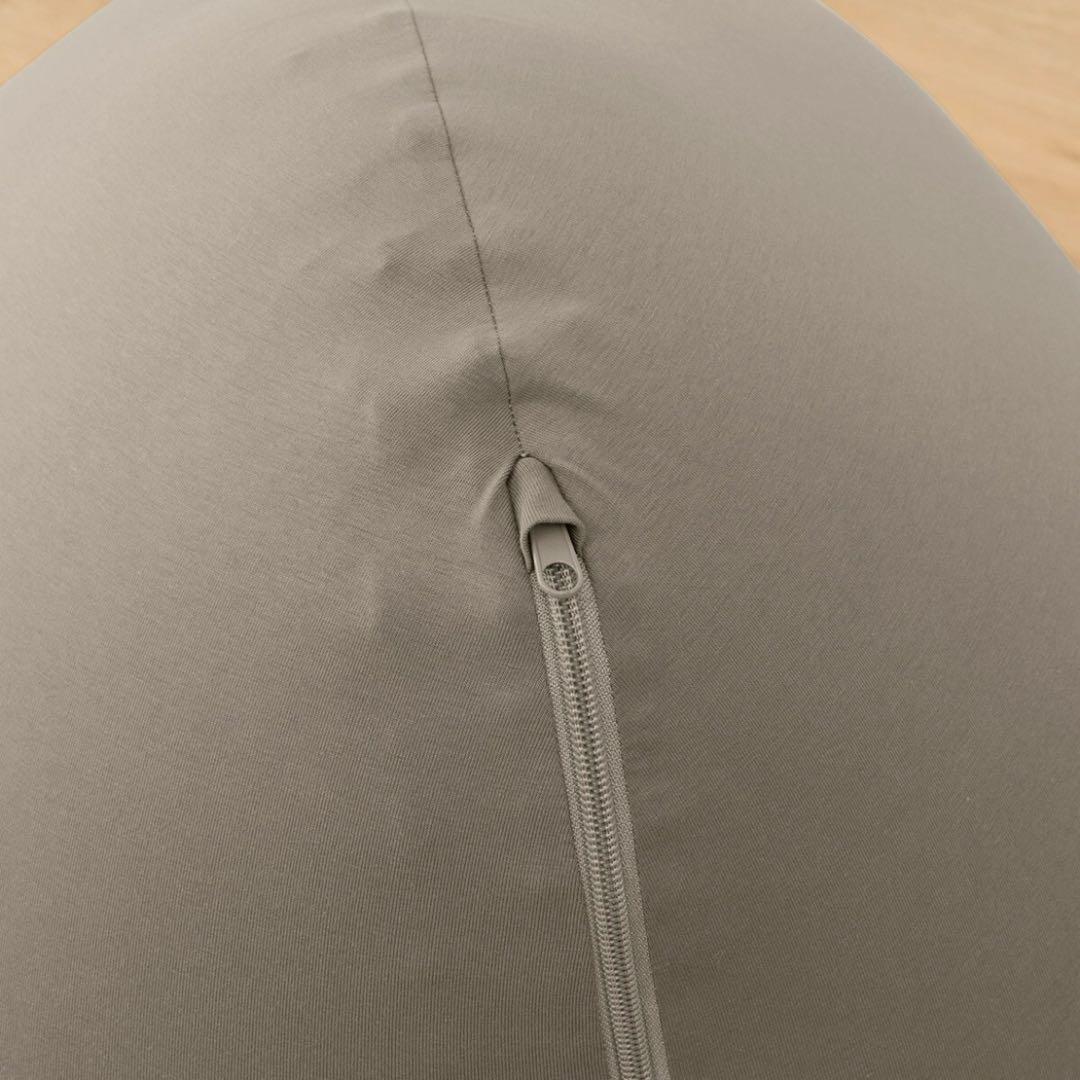 ニトリ　ビーズクッション　角丸（メガ）　グレー