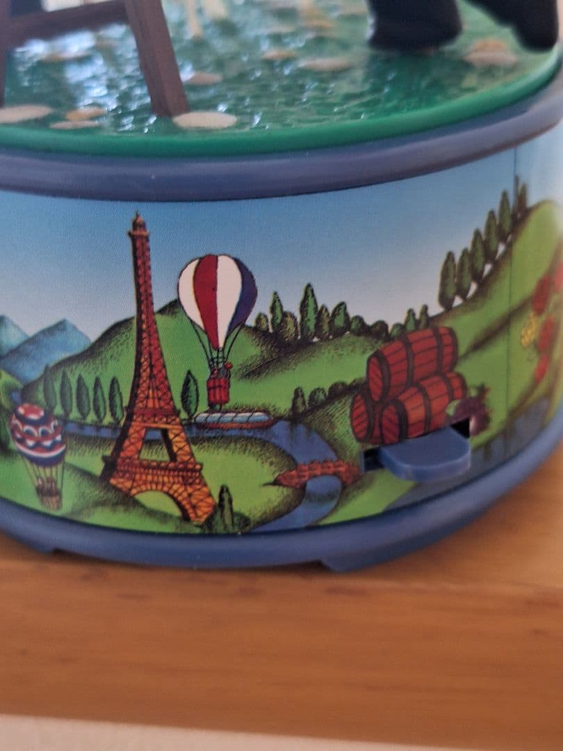 希少　ENESCO　ネズミの画家　エッフェル塔　パリ　オルゴール