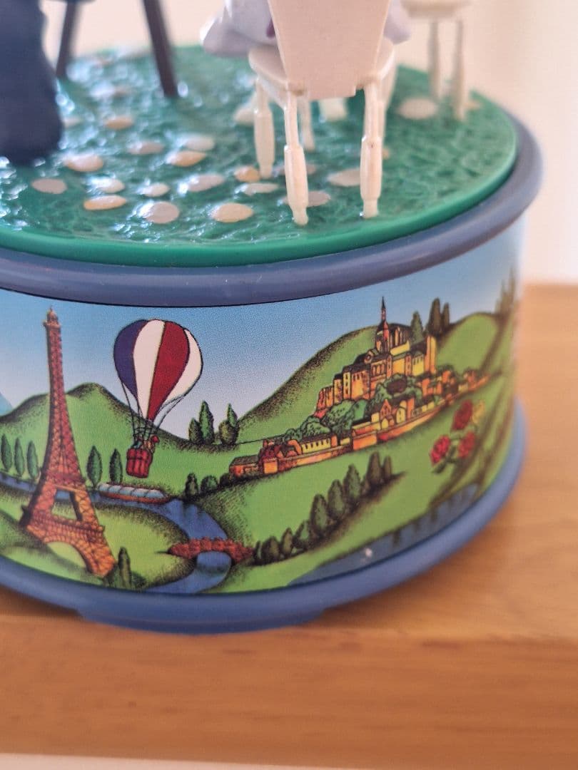 希少　ENESCO　ネズミの画家　エッフェル塔　パリ　オルゴール