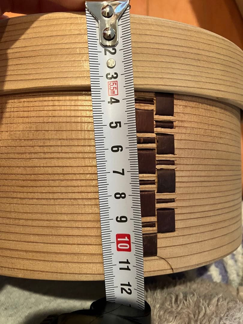 おひつ 3合 栗久 曲げわっぱ しゃもじ小付き 白木 秋田大館 新品未使用品