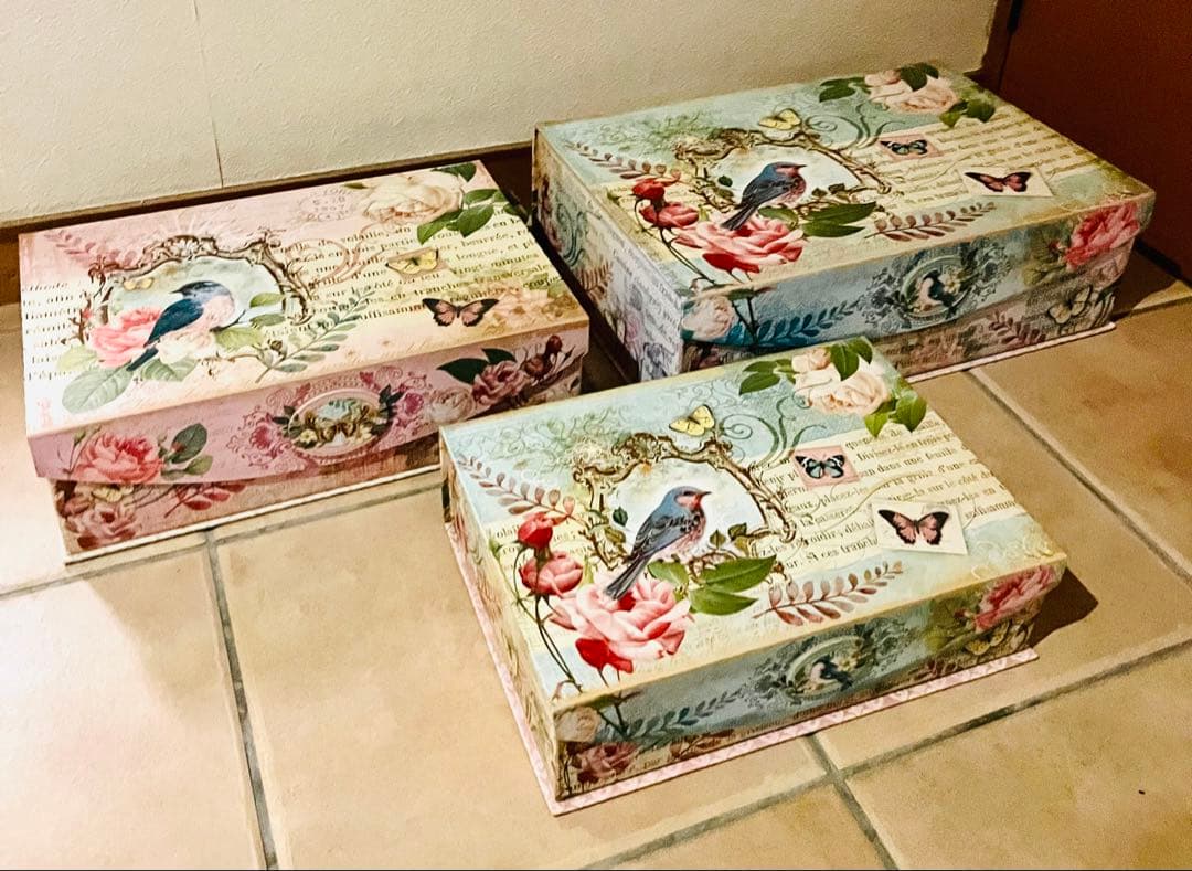 収納ボックス 花鳥