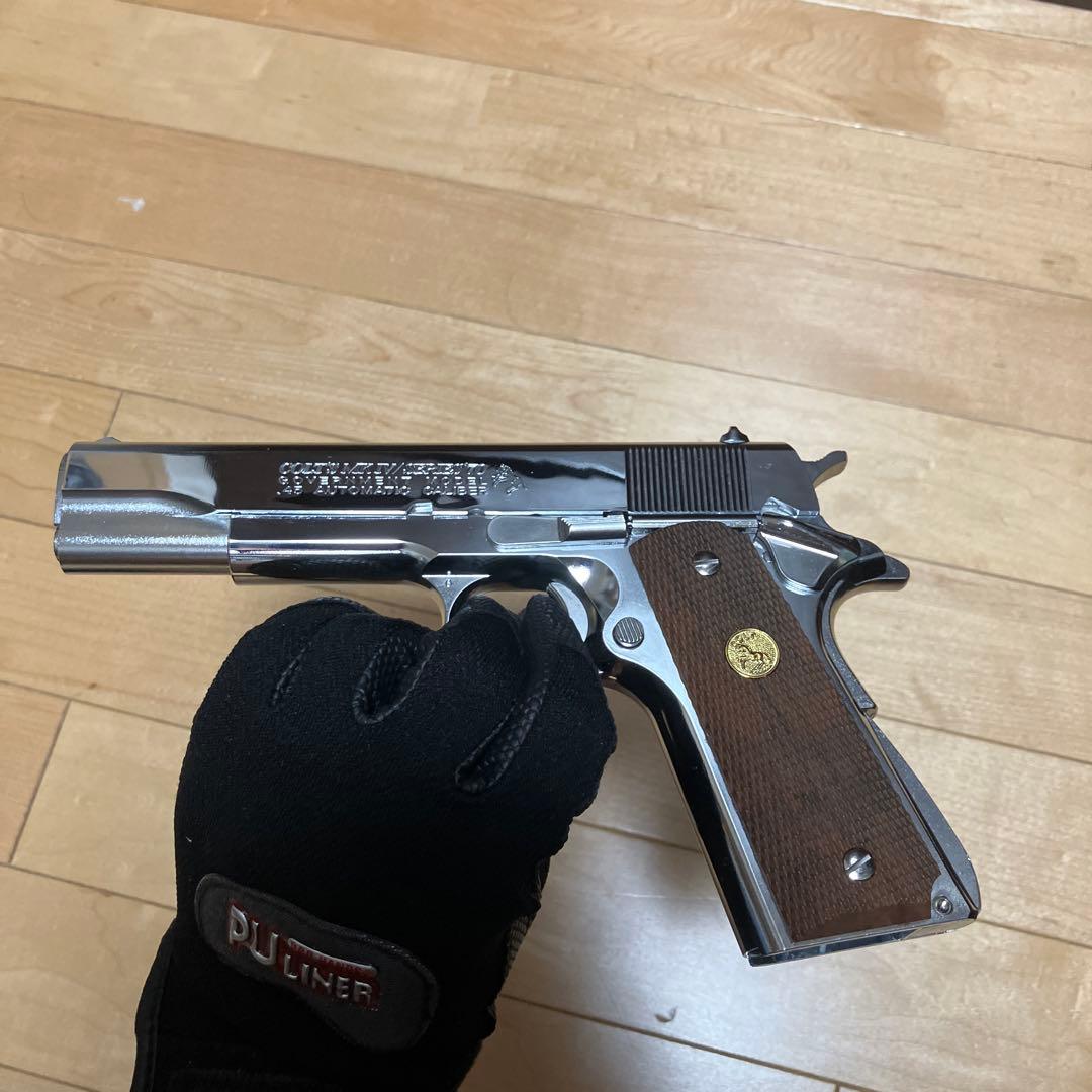 コルトガバメント　COLT Series 70 Nickel Finish