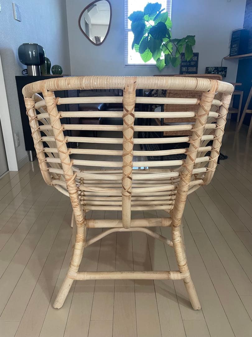 廃盤入手困難品IKEA ラタンチェア　ブクスボー　BUSKBO パーソナルチェア