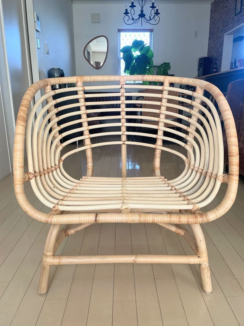 廃盤入手困難品IKEA ラタンチェア　ブクスボー　BUSKBO パーソナルチェア