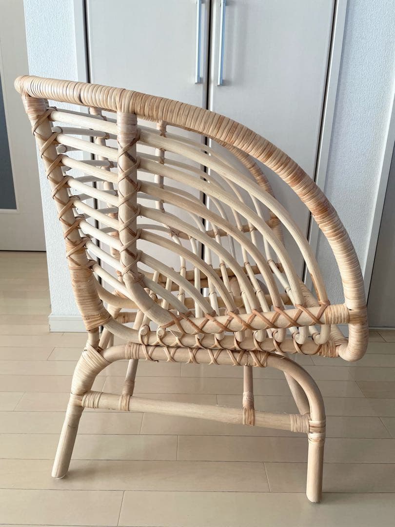 廃盤入手困難品IKEA ラタンチェア　ブクスボー　BUSKBO パーソナルチェア