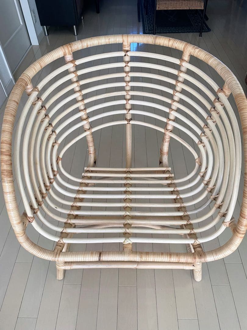 廃盤入手困難品IKEA ラタンチェア　ブクスボー　BUSKBO パーソナルチェア