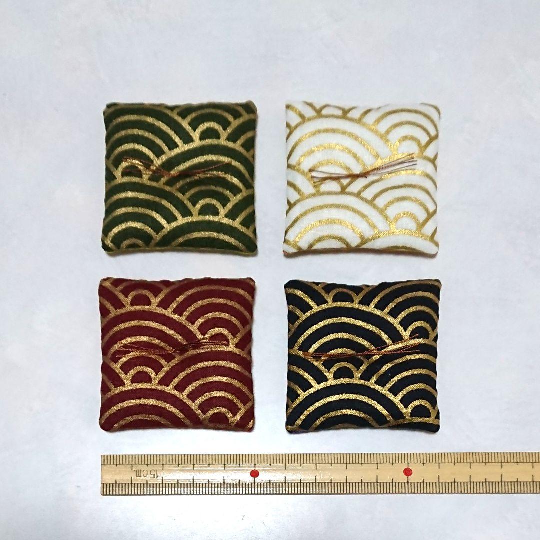 ミニ座布団 置物用 青海波 オーダーページ ハンドメイド ミニチュア