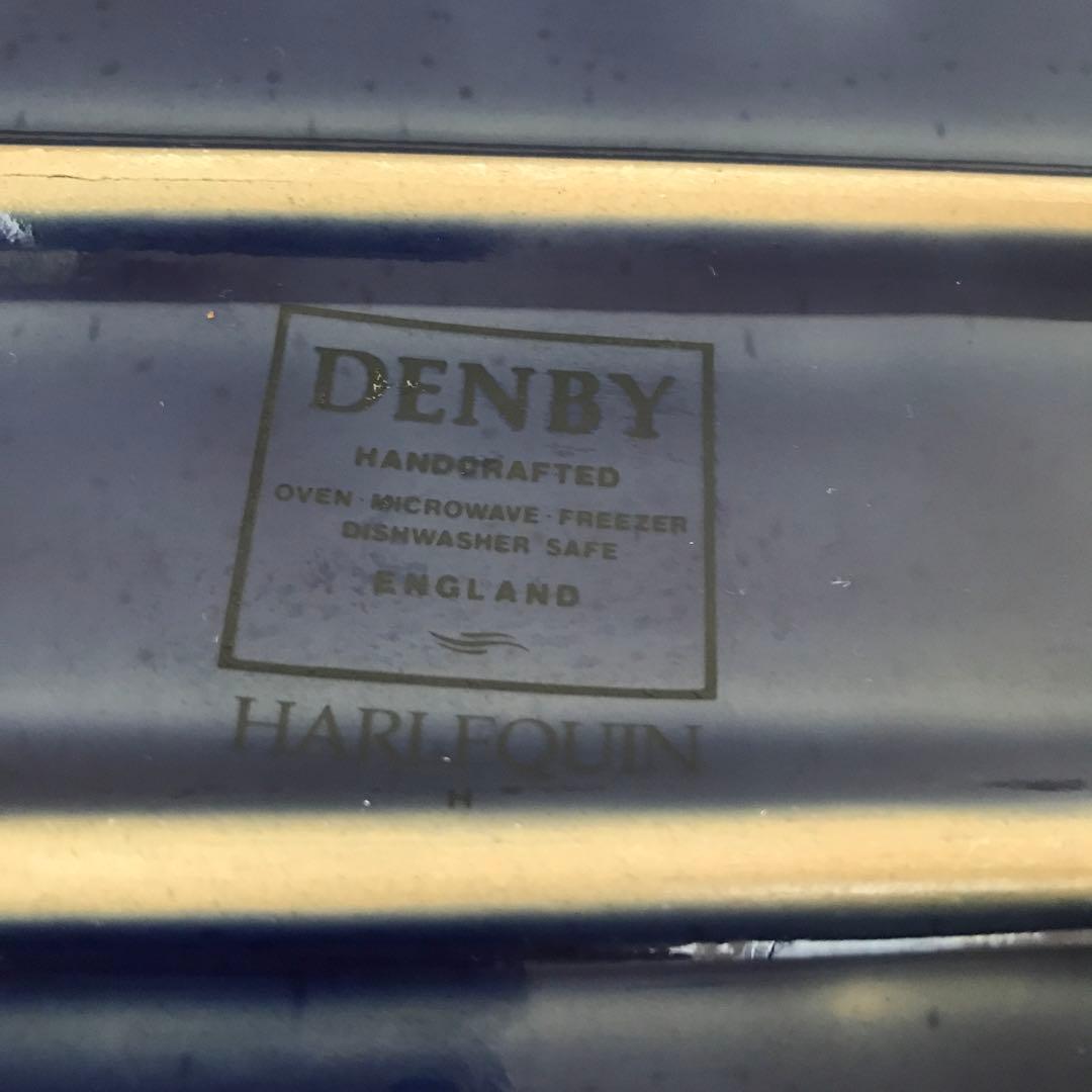 新品　イングランド製　DENBY 陶器製オーブン皿 サラダボウル　赤青