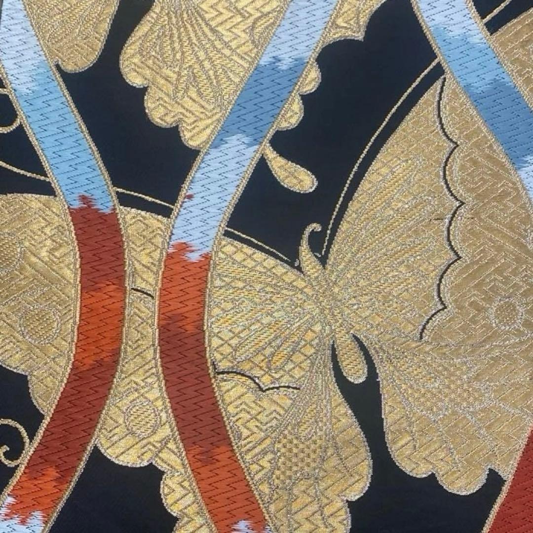 table runner 「立涌に金彩蝶」 帯リメイク 正絹 - メルカリ