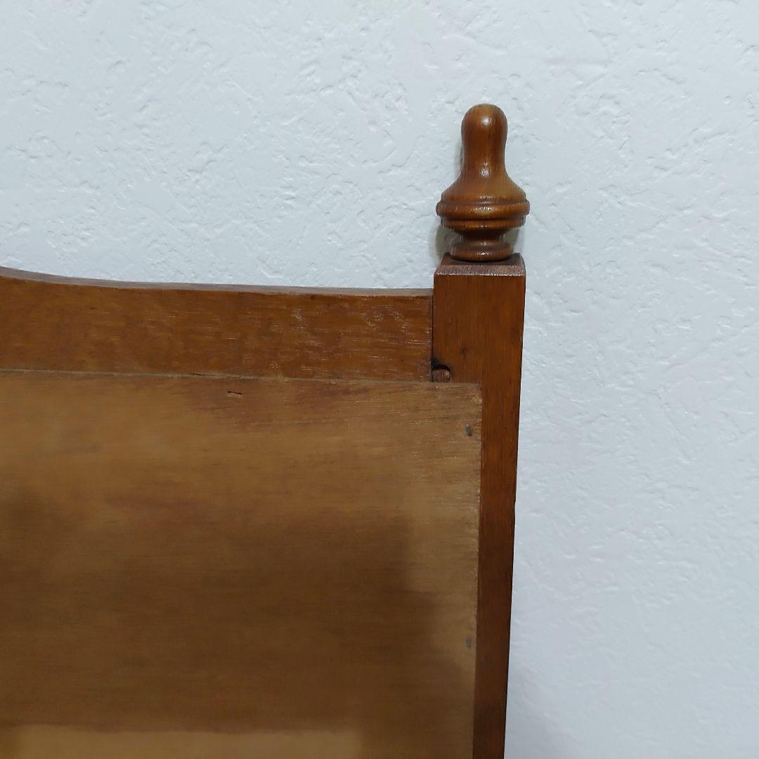 アンティーク　ウォールミラー　壁掛け鏡　面取り鏡　フック付き　匿名配送　送料無料