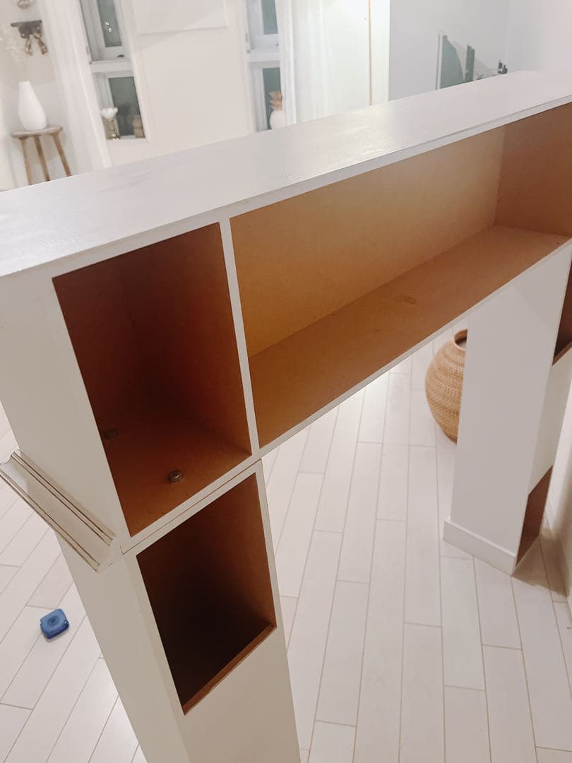 【お値下げ】シャビーシック組み立て式　コンソール　マントルピース　アンティーク調