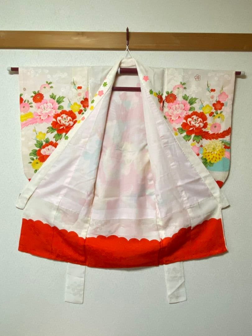 No.70正絹アンティーク子供着物着丈92センチ裄丈47センチ