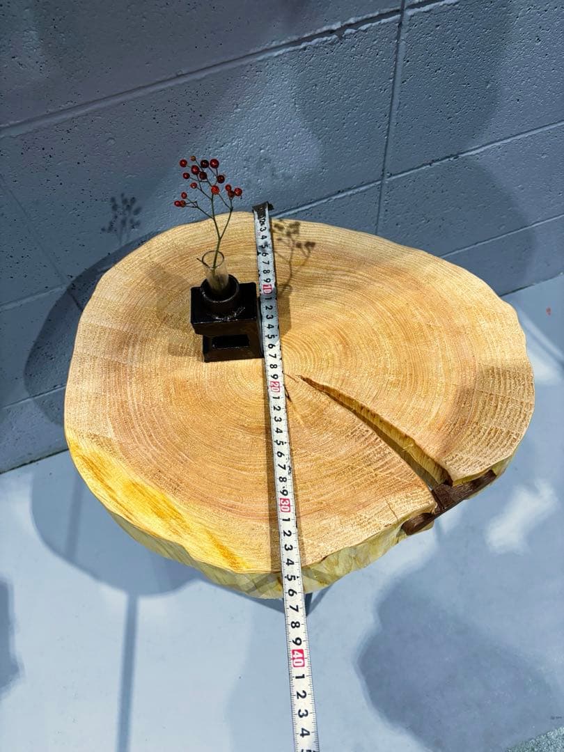 輪切りサイドテーブル　コーヒーテーブル　ナイトテーブル　観葉植物置き台