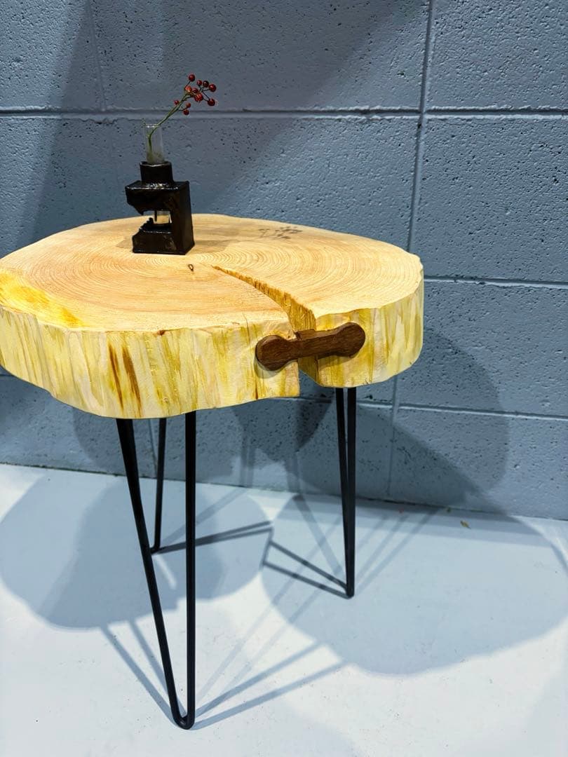 輪切りサイドテーブル　コーヒーテーブル　ナイトテーブル　観葉植物置き台