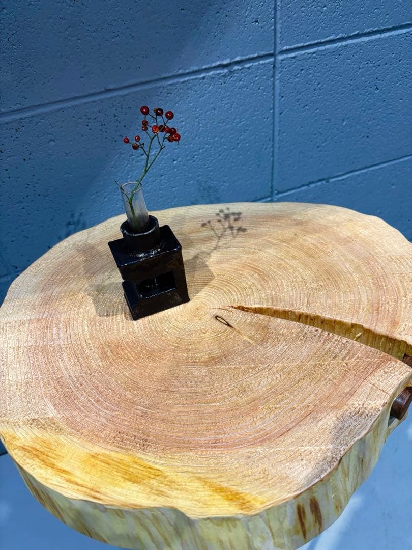 輪切りサイドテーブル　コーヒーテーブル　ナイトテーブル　観葉植物置き台